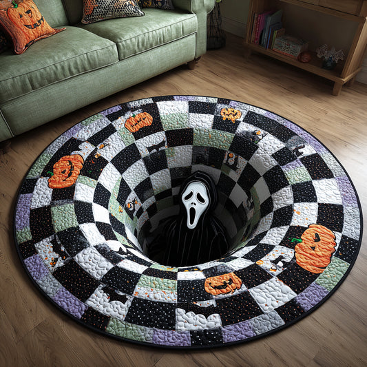 Screaming Hollow Quilted Round Mat NCU0DV015