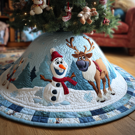 Smiles in the Snow Quilted Tree Skirt NCU0HT104