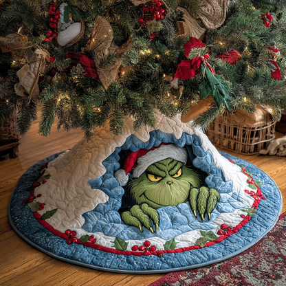 Snow Snatcher Quilted Tree Skirt NCU0HT119