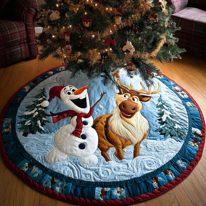 Snowflake Shenanigans Quilted Tree Skirt NCU0HT102