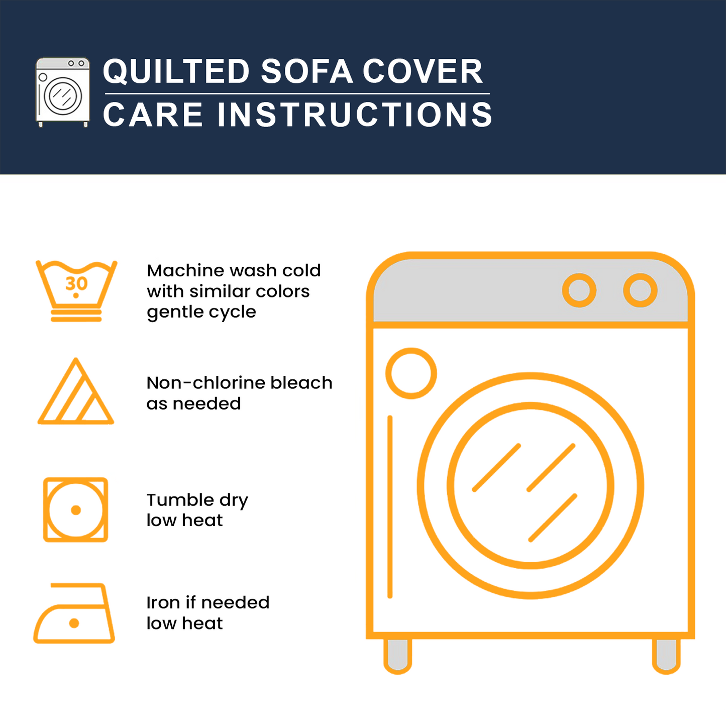 Calm and Cozy Quilted Sofa Cover DMC0PT006