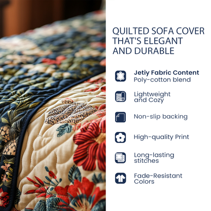 Tropical Emblem Retreat Quilted Sofa Cover DMC0PT034