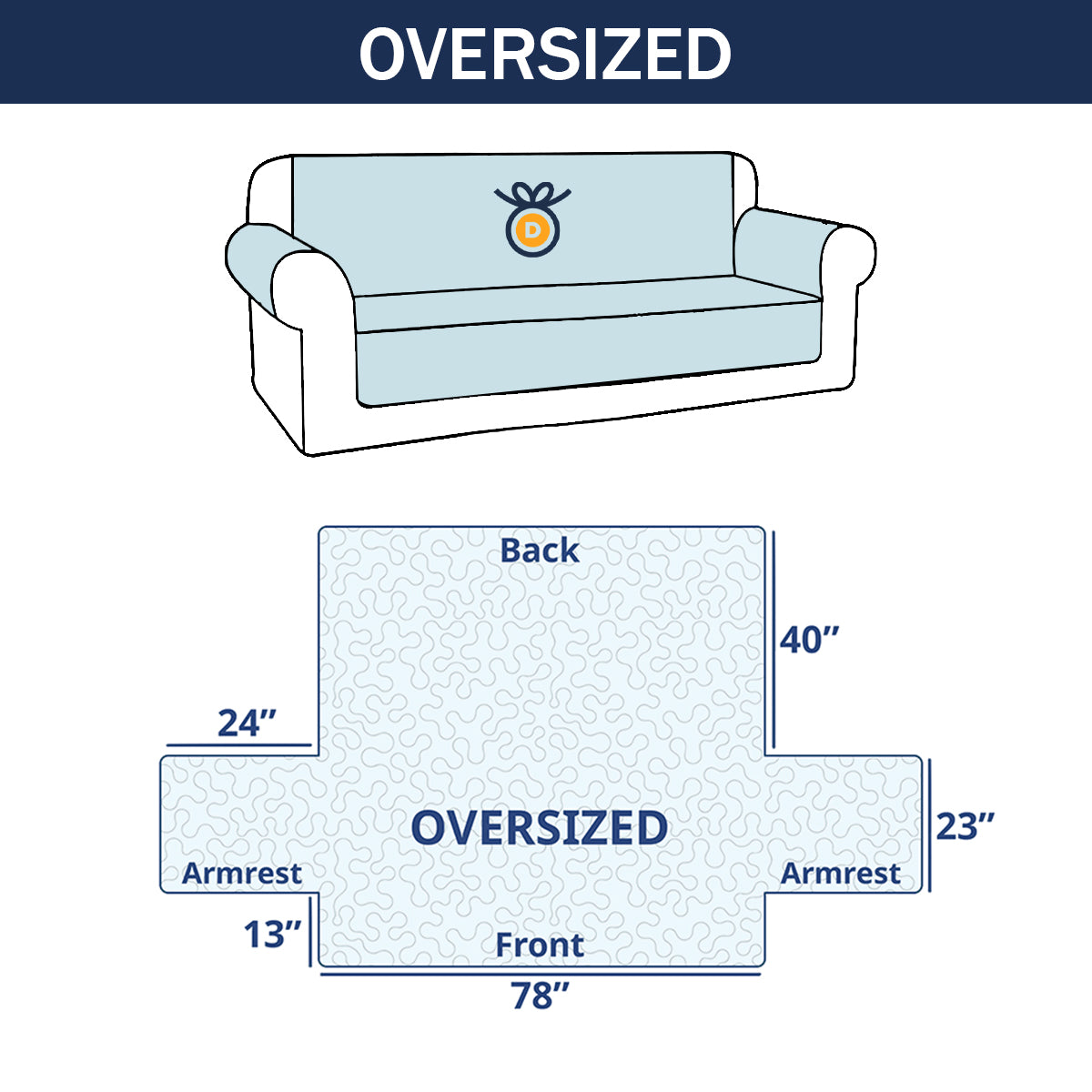 Patchwork Adventure Tales Quilted Sofa Cover DMC0PT098