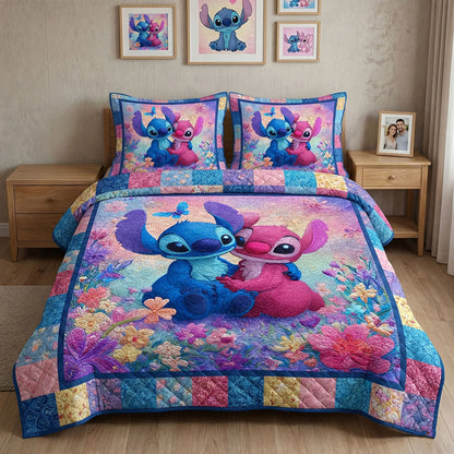 Softly Together 3-Piece Quilted Bedding Set DMC0NT070