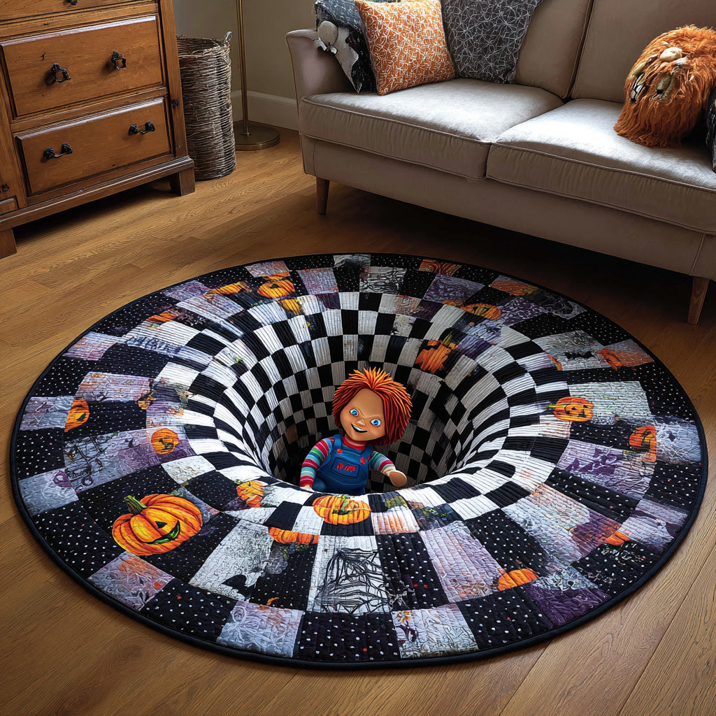 Spiral of Fear Quilted Round Mat NCU0DV016