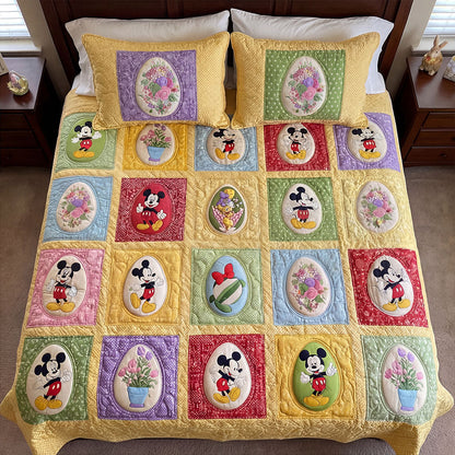 Springtime Memory Garden 3-Piece Quilted Bedding Set DMC0PT061