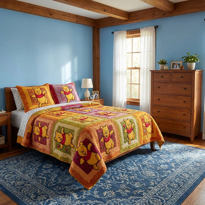 Starry Night 3-Piece Quilted Bedding Set DMC0DK035