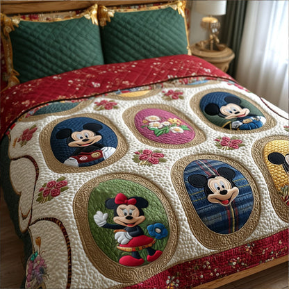 Storybook Garden 3-Piece Quilted Bedding Set DMC0PT062