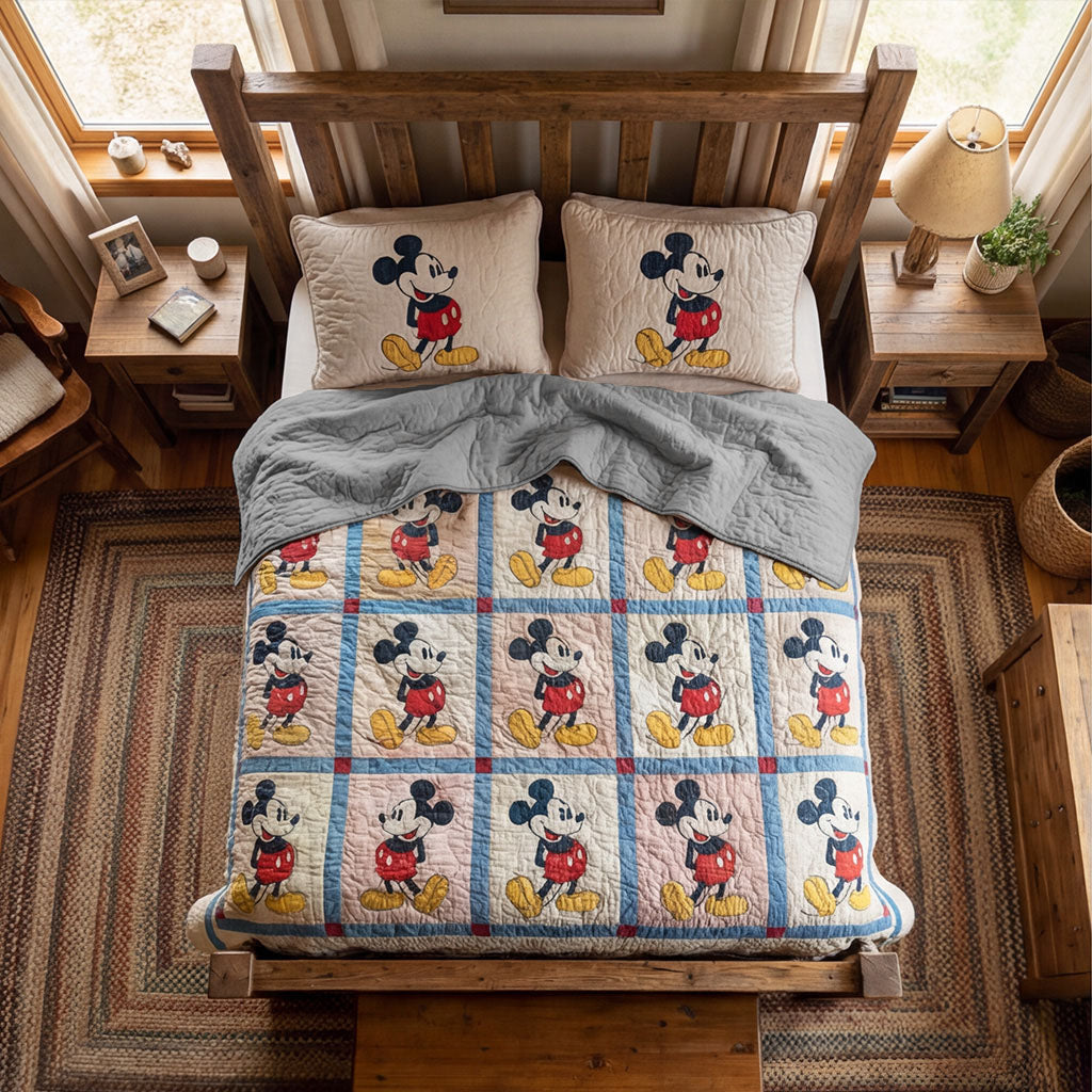 Storytime Comfort 3-Piece Quilted Bedding Set DMC0PT046