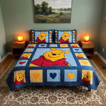 Sweet Bear 3-Piece Quilted Bedding Set DMC0DK044