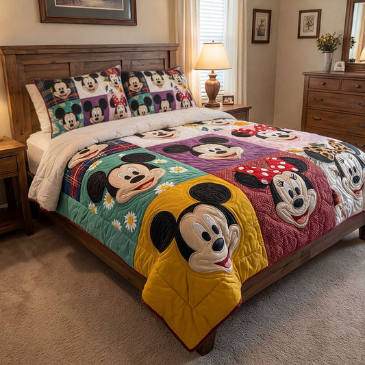 Sweet Memory Collection 3-Piece Quilted Bedding Set DMC0PT069