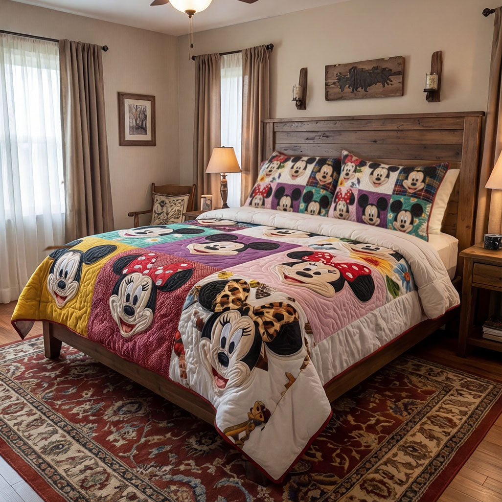 Sweet Memory Collection 3-Piece Quilted Bedding Set DMC0PT069