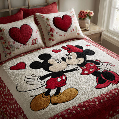 Sweetheart 3-Piece Quilted Bedding Set DMC0NT007