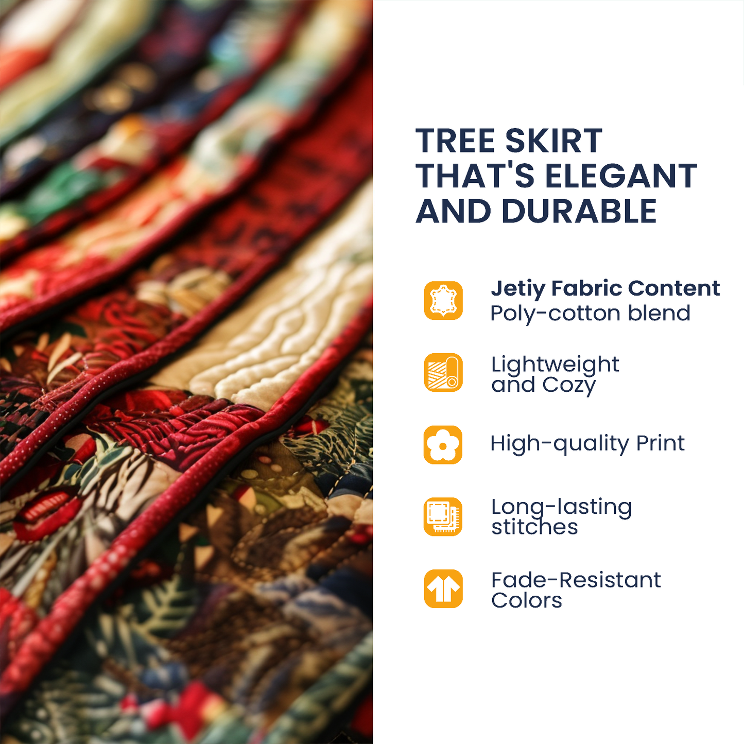 Holiday Sneak Peek Quilted Tree Skirt NCU0HT114