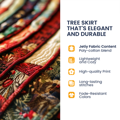 Holiday Sneak Peek Quilted Tree Skirt NCU0HT114