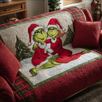 Tartan Temptation Quilted Sofa Cover NCU0HT134