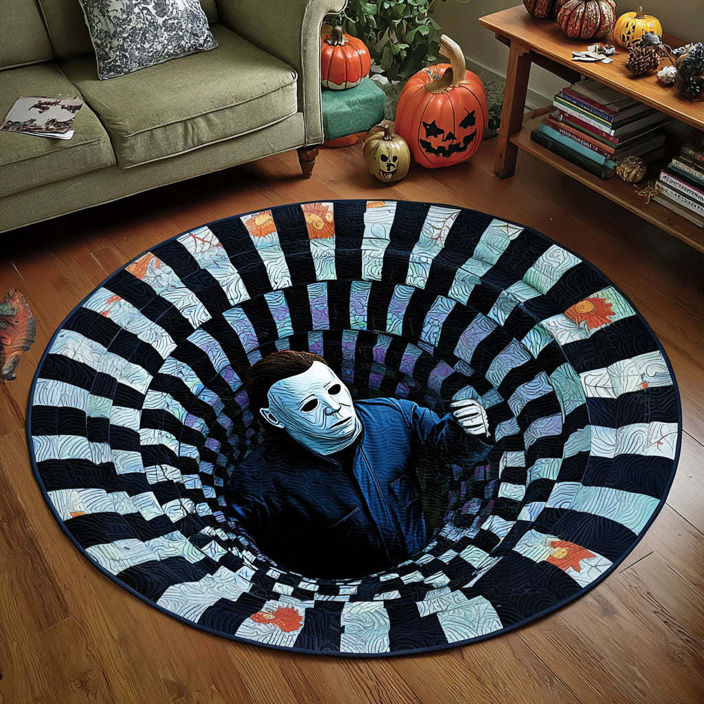 The Endless Fall Quilted Round Mat NCU0DV012