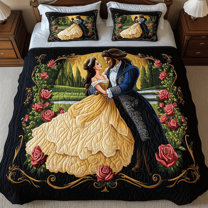 Timeless Dance 3-Piece Quilted Bedding Set NCU0HT054