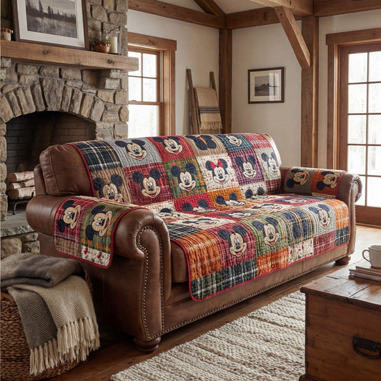 Timeless Comfort Icons Quilted Sofa Cover DMC0PT054