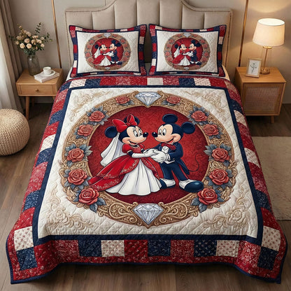Timeless Romance 3-Piece Quilted Bedding Set DMC0NT061