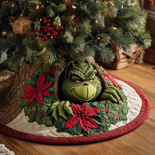 Tree Trouble Maker Quilted Tree Skirt NCU0HT118