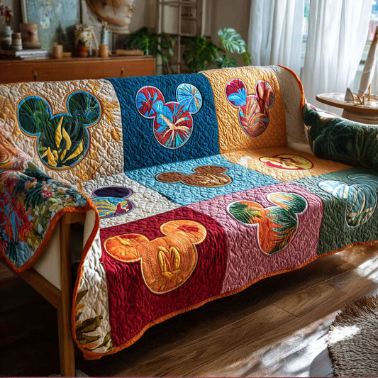 Tropical Emblem Retreat Quilted Sofa Cover DMC0PT034