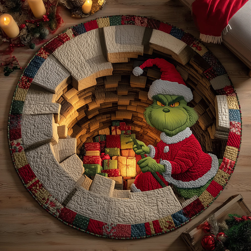 Twirling Toy Taker Quilted Round Mat NCU0HT094