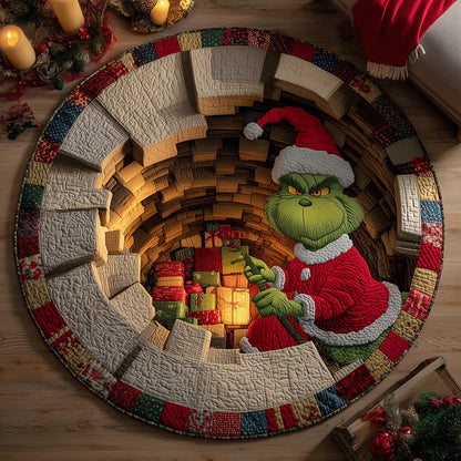 Twirling Toy Taker Quilted Round Mat NCU0HT094