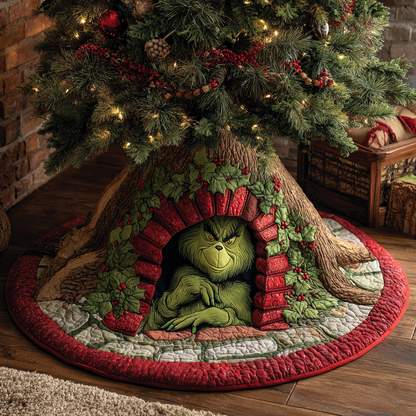Twisted Tidings Den Quilted Tree Skirt NCU0HT124