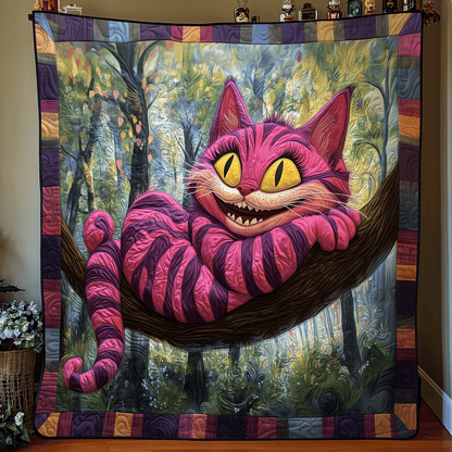 Vibrant Feline Fantasy Quilted Blanket NCU0HT027