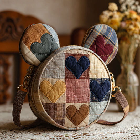 Vintage Love Patch Quilted Crossbody Bag DMC0NT046