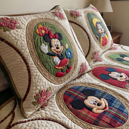 Vintage Story 3-Piece Quilted Bedding Set DMC0PT070