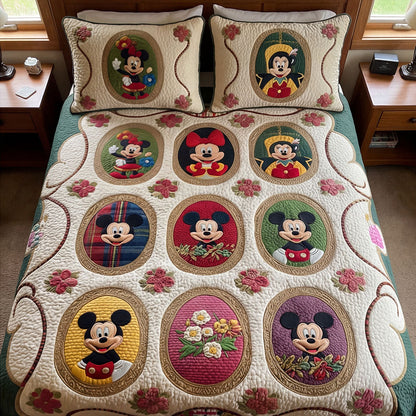 Vintage Story 3-Piece Quilted Bedding Set DMC0PT070