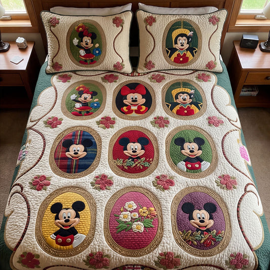 Vintage Story 3-Piece Quilted Bedding Set DMC0PT070