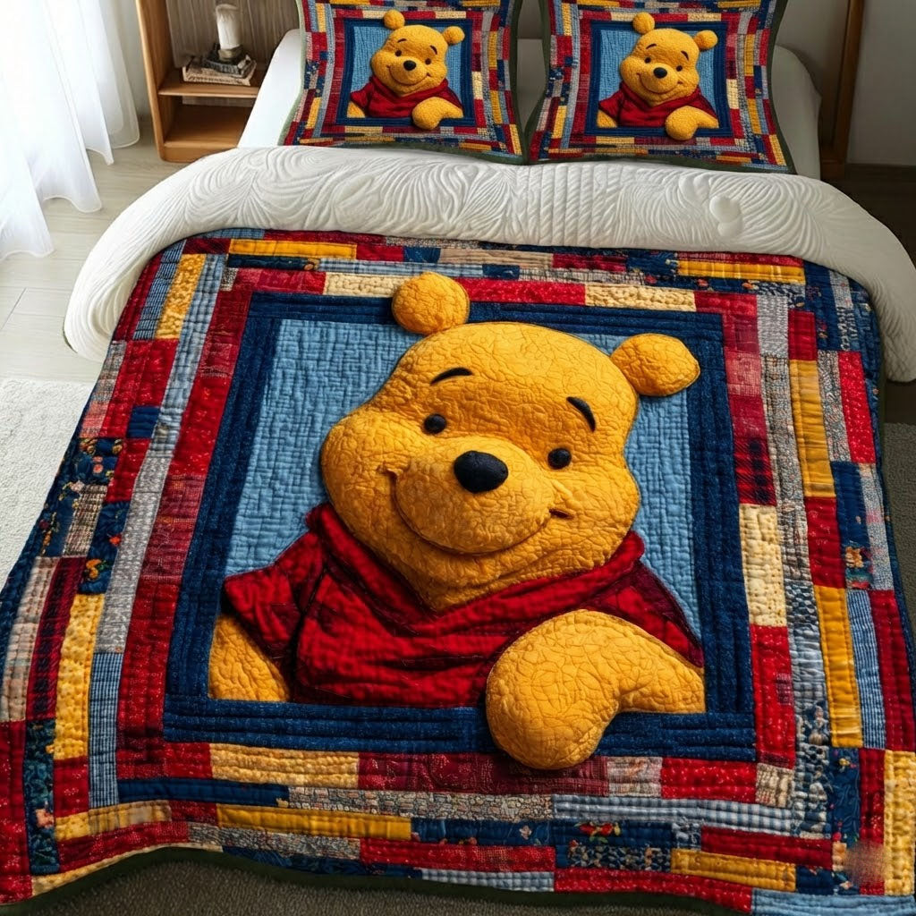 Warm Hugs 3-Piece Quilted Bedding Set DMC0DK021