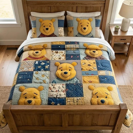 Warm Hugs 3-Piece Quilted Bedding Set DMC0DV041
