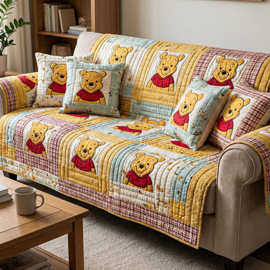 Warm Little Friends Quilted Sofa Cover DMC0NT126