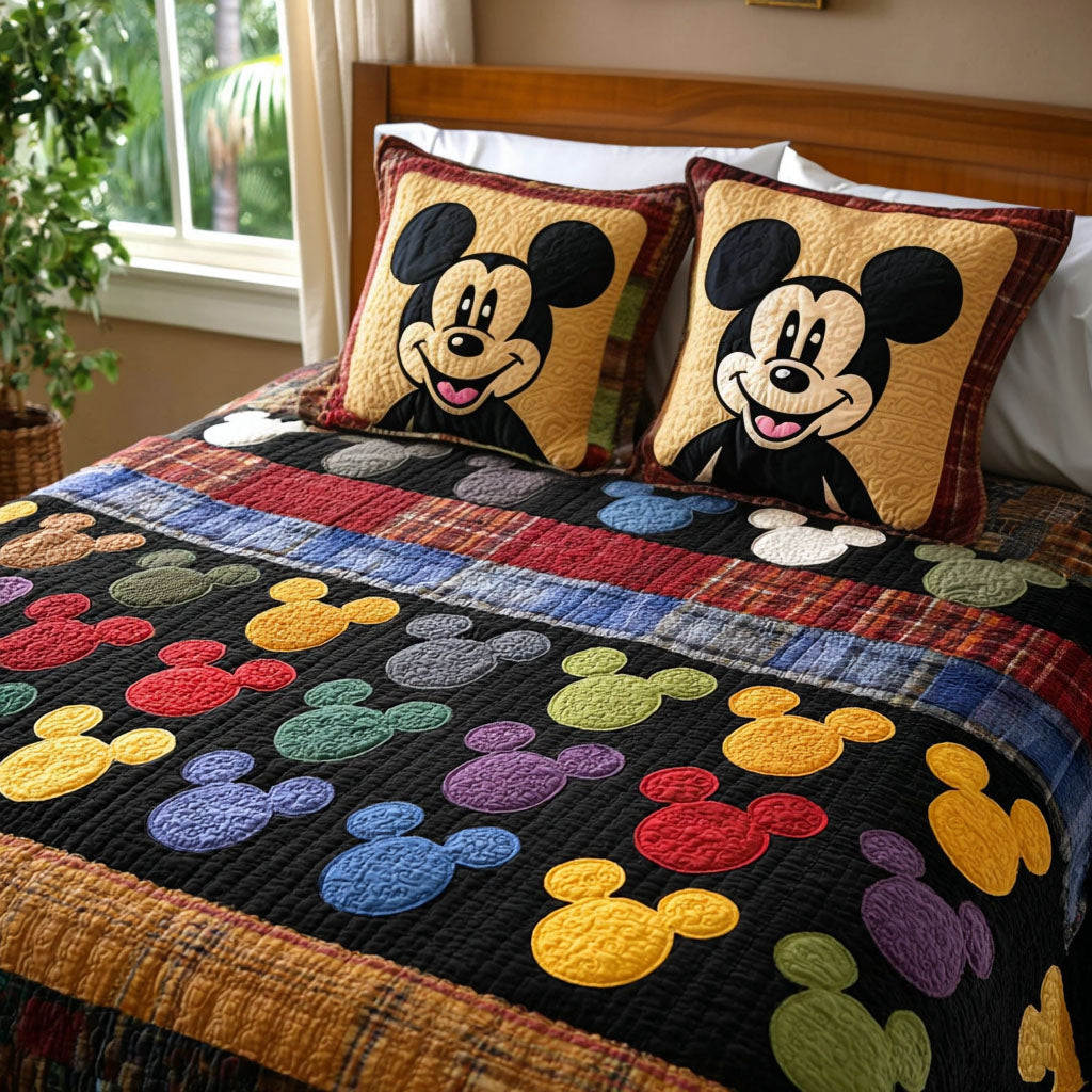 Warm Nostalgia 3-Piece Quilted Bedding Set DMC0NT035