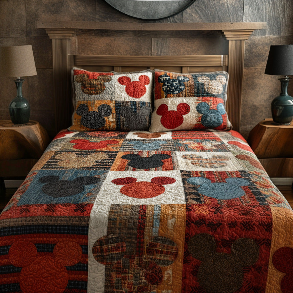 Warmhearted Traditions 3-Piece Quilted Bedding Set DMC0PT071