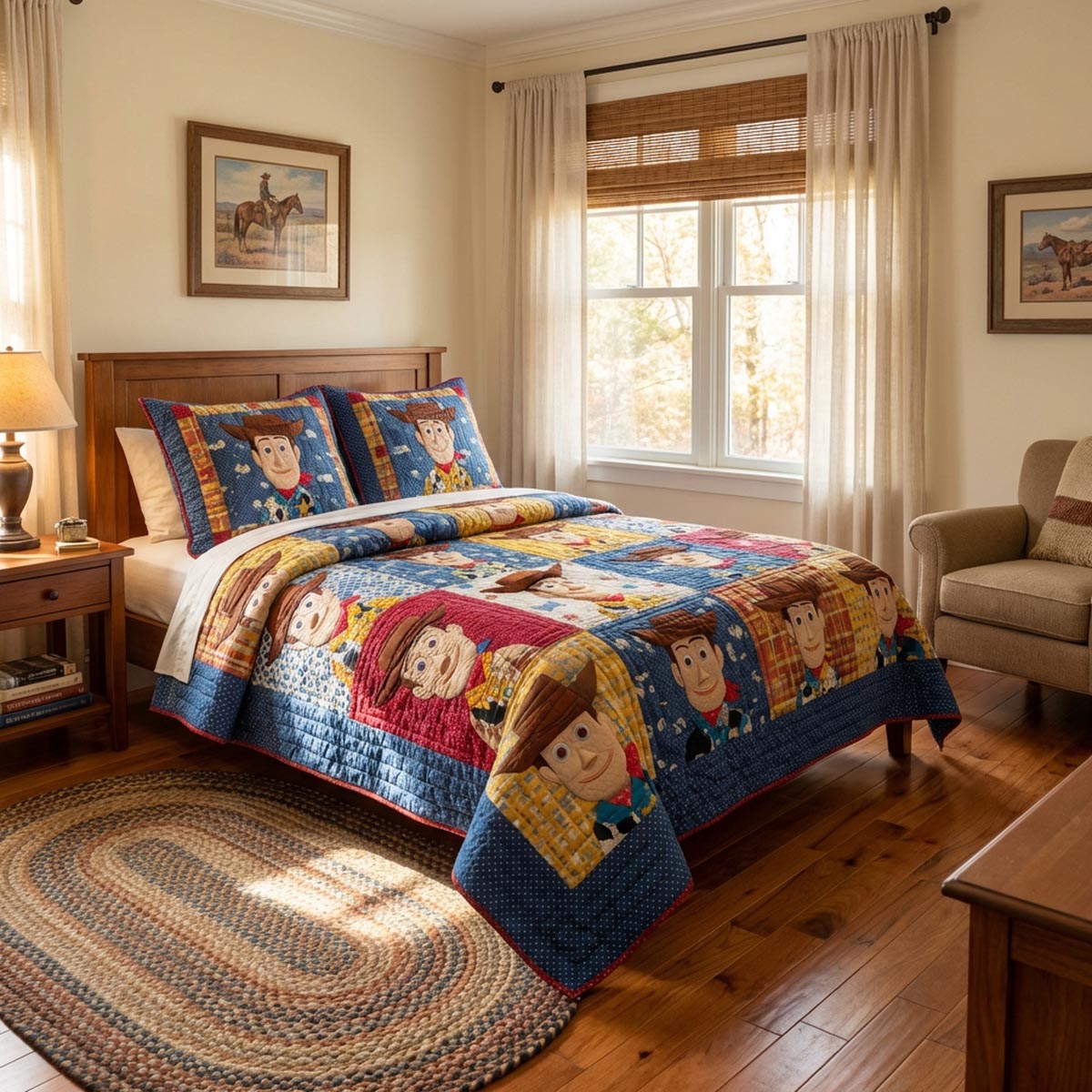 Western Buddy 3-Piece Quilted Bedding Set DMC0DV055