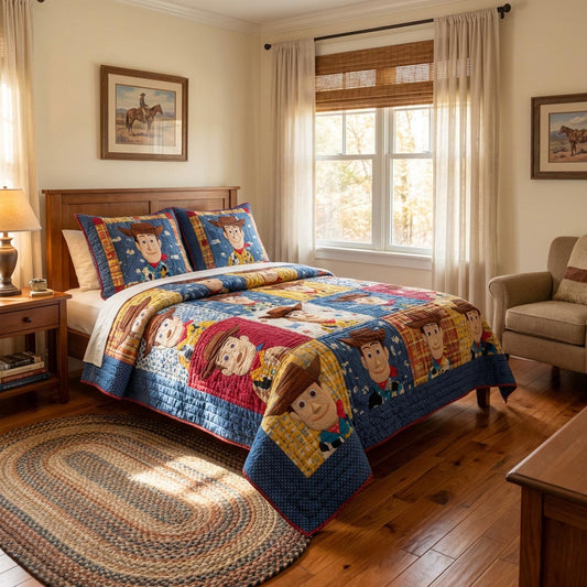 Western Buddy 3-Piece Quilted Bedding Set DMC0DV055