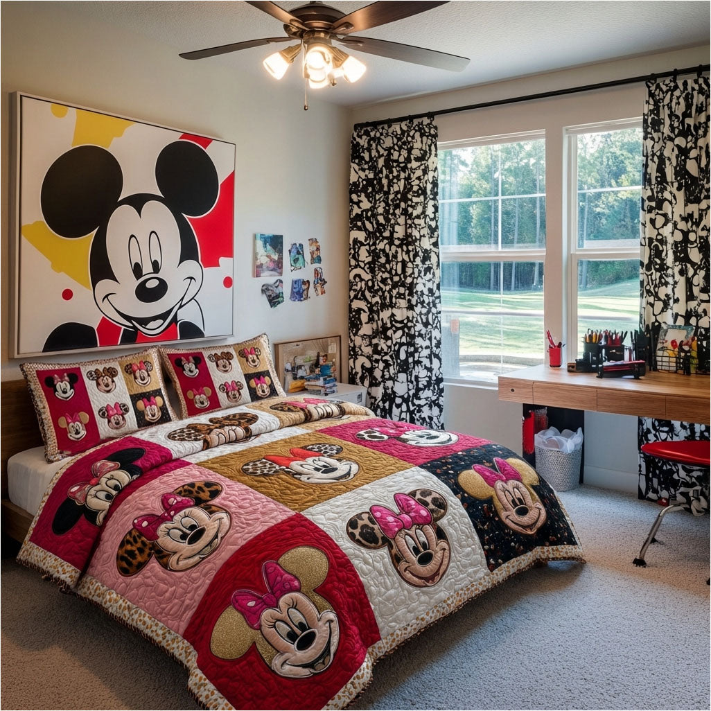Whimsical Keepsake 3-Piece Quilted Bedding Set DMC0PT048