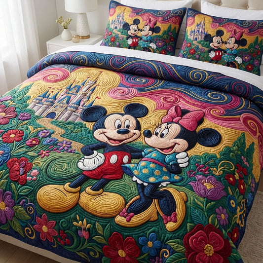 Whispers of Love 3-Piece Quilted Bedding Set DMC0NT011