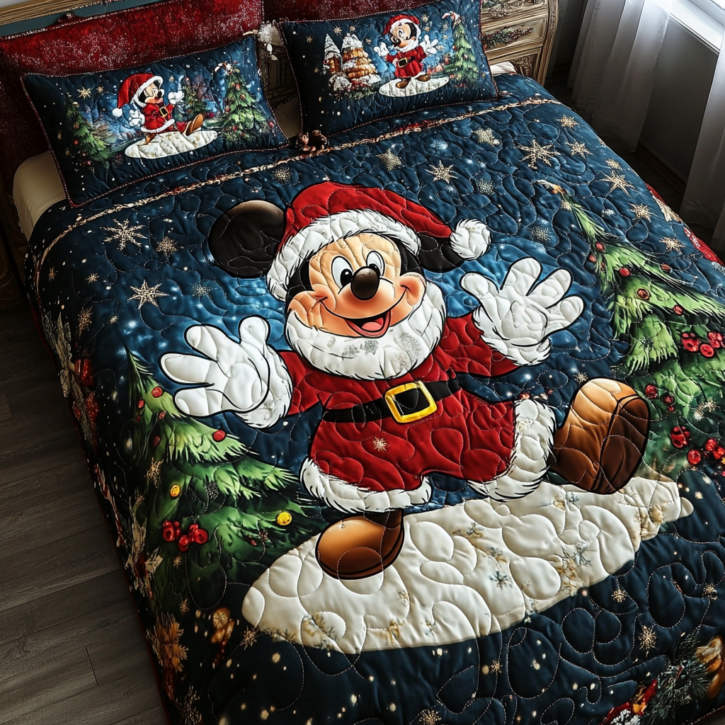 Winter Magic 3-Piece Quilted Bedding Set NCU0LT012