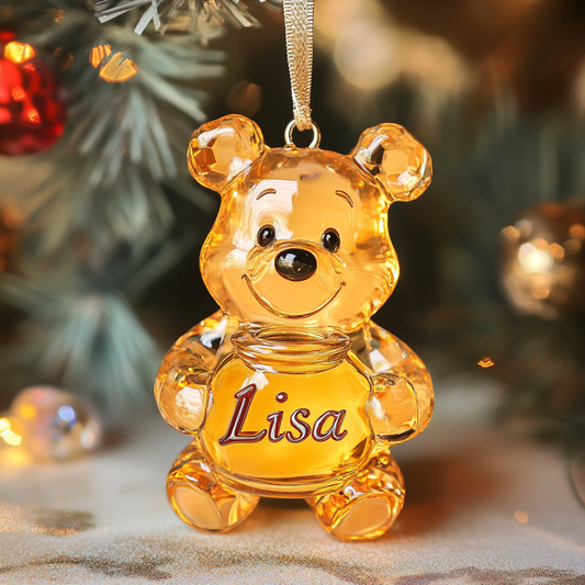Honey Lover - Personalized Mica Ornament - Gift for Family Members