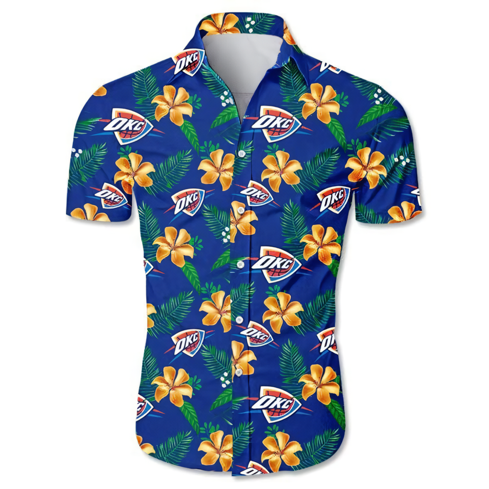 Basketball Lovers - 3D Hawaiian Shirt OKC 11