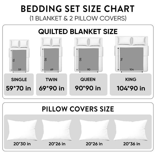 Our Love Home 3-Piece Quilted Bedding Set DMC0NT005